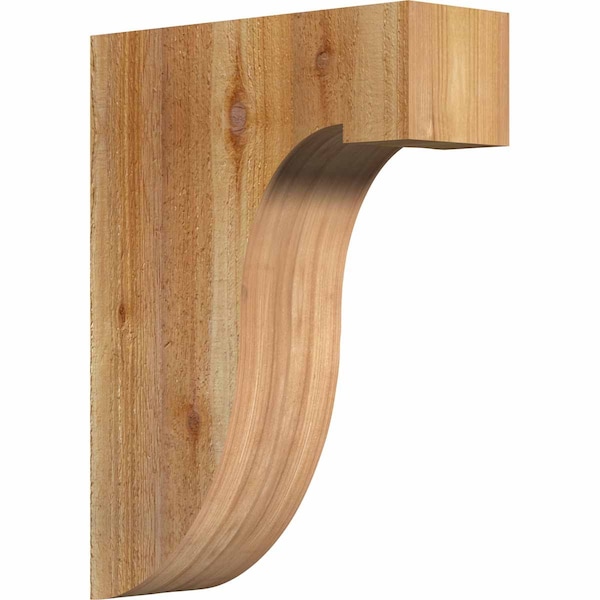 Ekena Millwork Del Monte Rough Sawn Corbel, Western Red Cedar, 4"W x 12"D x 16"H COR04X12X16DEL00RWR - main